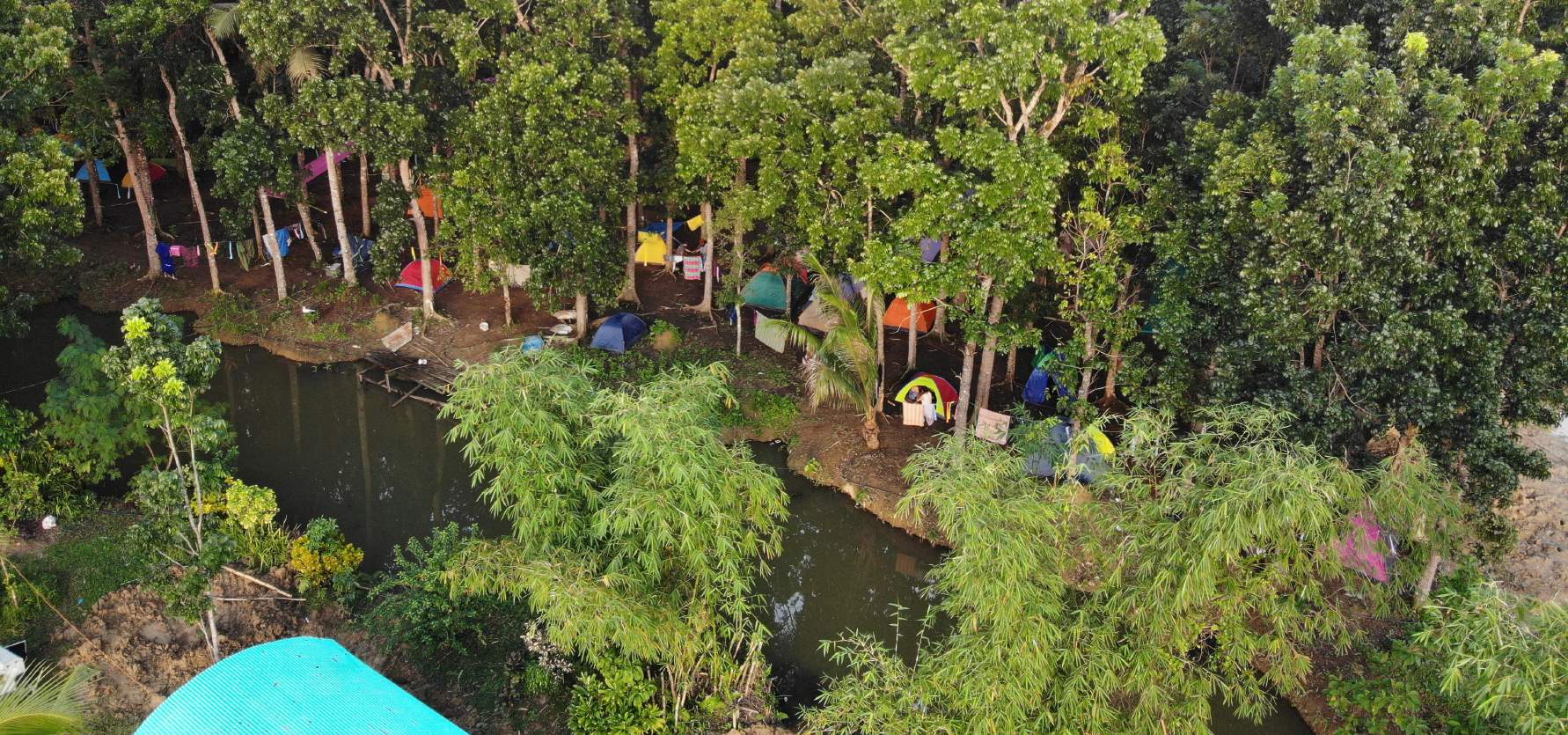 Night view of the festival grounds in Leyte