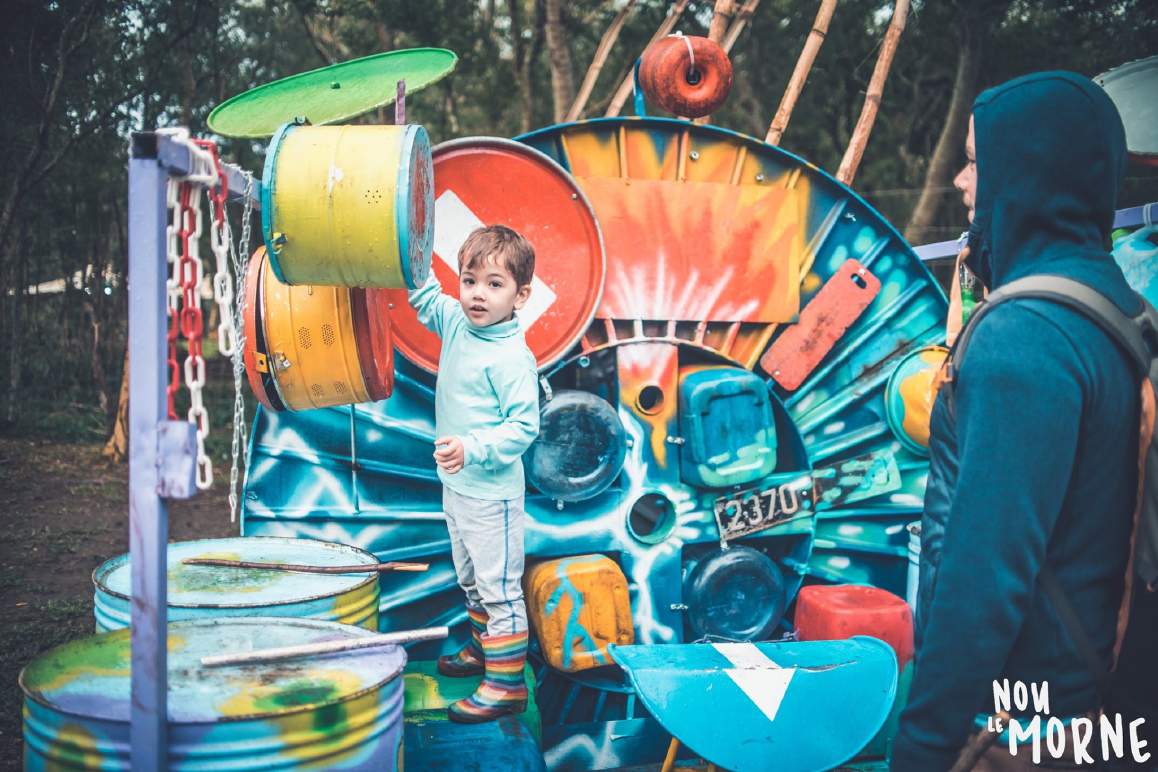 Colourful installation at the festival
